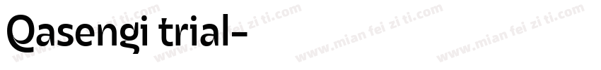 Qasengi trial字体转换